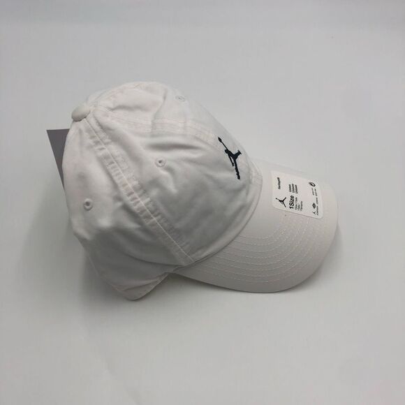 New Authentic Jordan H86 Washed Adjustable Basketball Cap White & Black - Picture 4 of 4